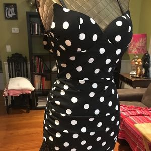 Sexy Polka Dot Stapless Dress